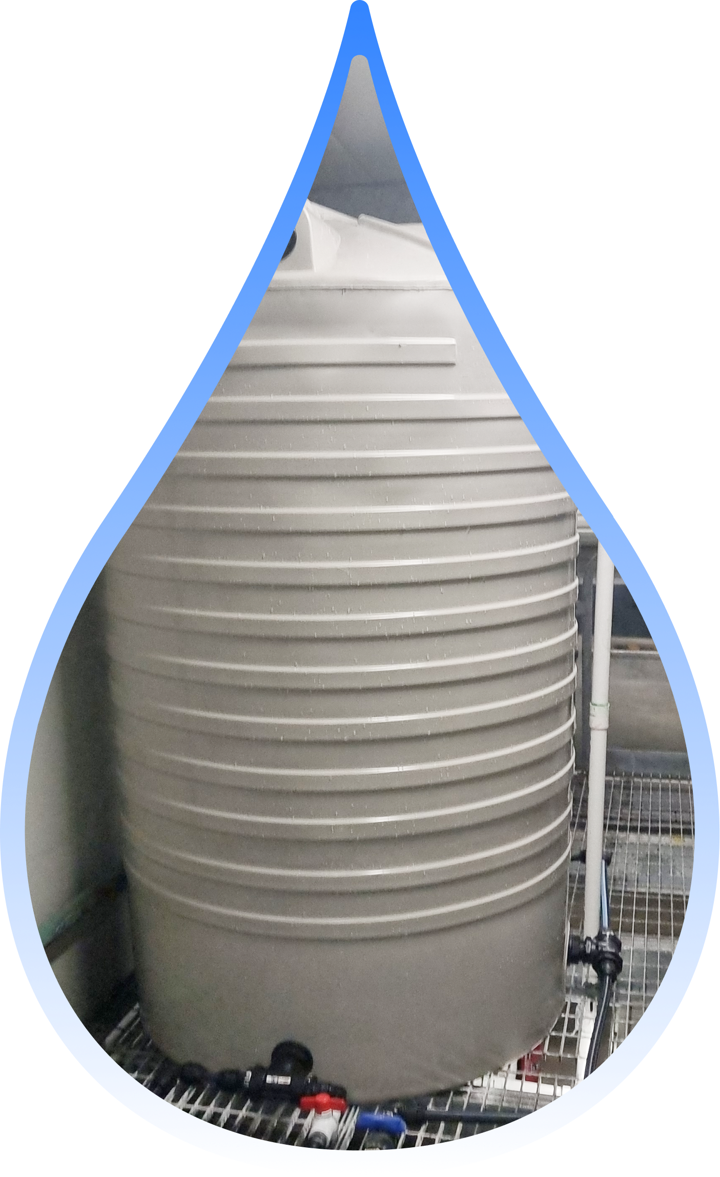 Rainwater tank system maintained onsite